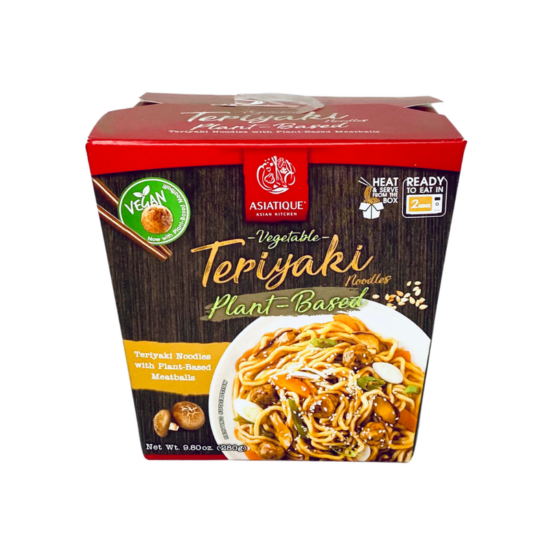 Asiatique Vegetable Teriyaki noodles plant-based meat balls 280g