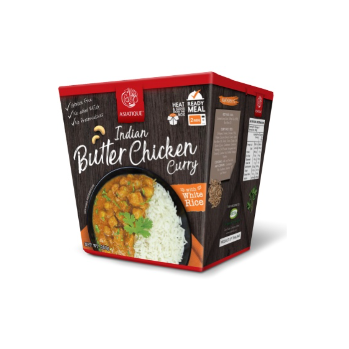 Asiatique Indian Butter Chicken Curry w/rice 280g