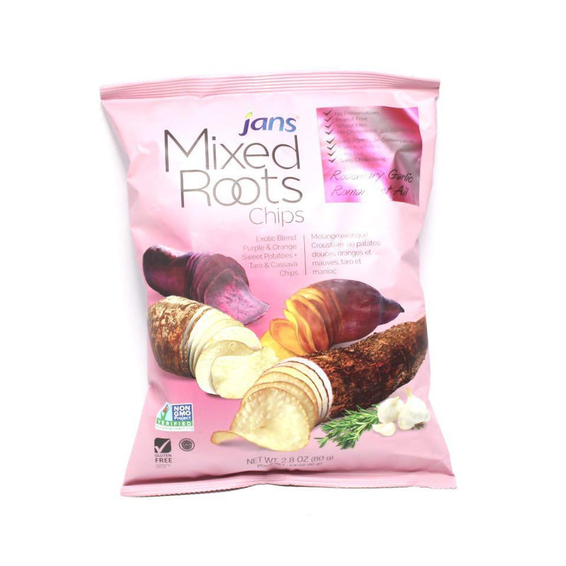 Jans Mixed Roots Chips Rosmary Garlic | 80g